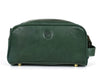 Omaha Leather Toiletry Bag - Pine Green - Aaron Leather Goods