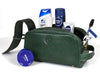 Omaha Leather Toiletry Bag - Pine Green - Aaron Leather Goods
