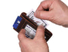 Utrera Leather Credit Card Holder - Walnut Brown - Aaron Leather Goods