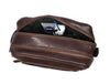 Artisan Walnut Leather Toiletry Bag - Aaron Leather Goods