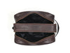 Tampa Leather Toiletry Bag - Hickory Brown - Aaron Leather Goods