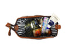 Normandy Leather Toiletry Bag - Caramel Brown - Aaron Leather Goods