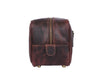 Vacone Leather Toiletry Bag - Walnut Brown - Aaron Leather Goods
