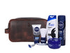 Vacone Leather Toiletry Bag - Walnut Brown - Aaron Leather Goods