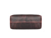 Valencia Canvas Leather Toiletry Bag - Coffee - Aaron Leather Goods