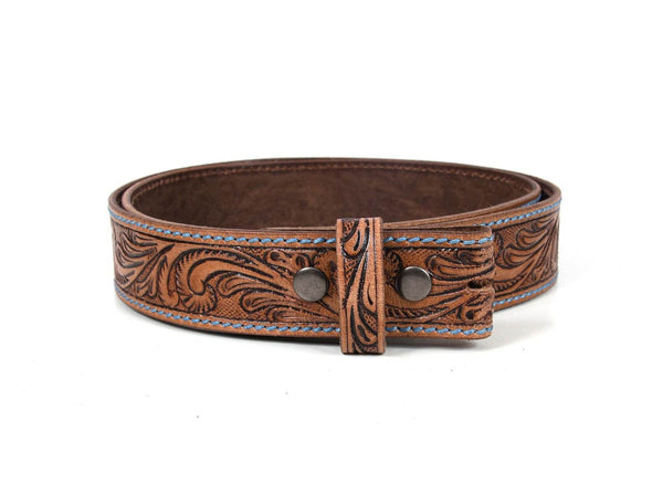 Carmel Leather Belt & Wallet Gift Combo - Brown - Aaron Leather Goods