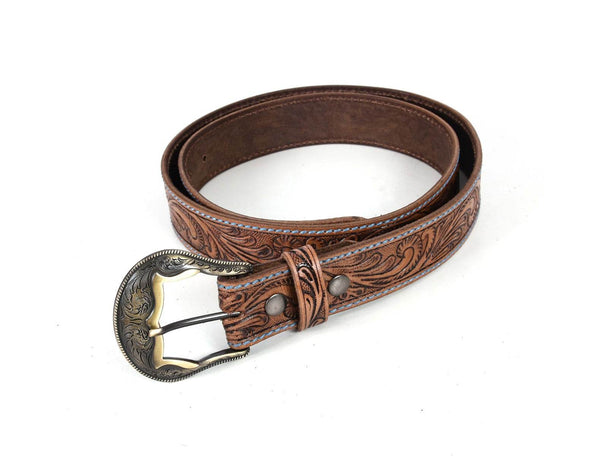 Chandler Leather Belt - Camel - Aaron Leather Goods