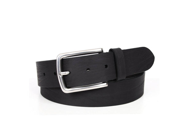 Conway Leather Belt - Black - Aaron Leather Goods