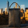 Andalusia Leather Shoe Bag - Black ( WB - 118 - E ) - Aaron Leather Goods