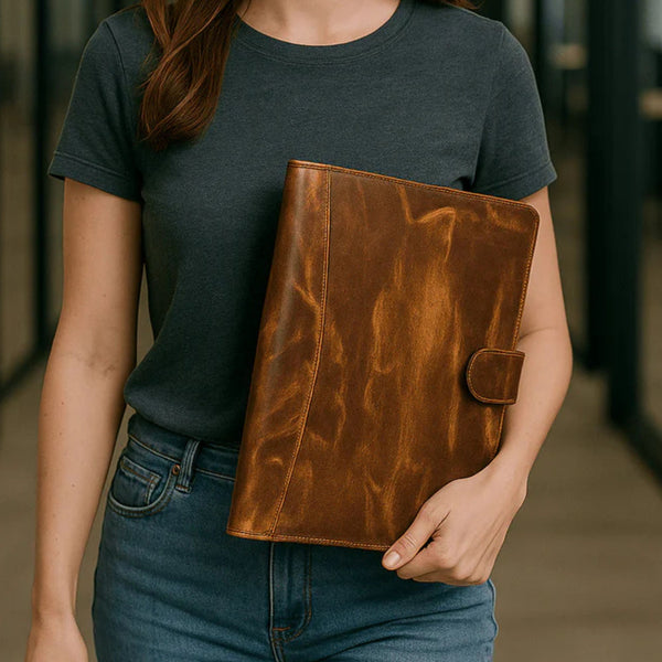 Marsala Leather Organizer - Caramel - Aaron Leather Goods