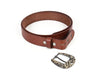 Laredo Leather Belt - Chestnut - Aaron Leather Goods