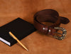 Laredo Leather Belt - Chestnut - Aaron Leather Goods