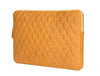 Ardentia Quilted Leather Mackbook Sleeve - Mustard - Aaron Leather Goods