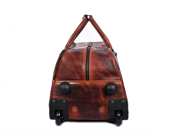 TerraCraft Leather Trolley Bag - Multicolor - Aaron Leather Goods