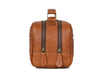 Tan Leather Dopp Kit – Dual Zipper Travel Bag - Aaron Leather Goods