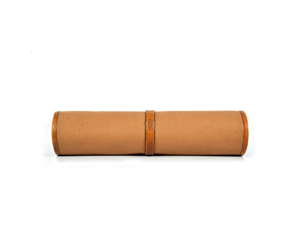 Vintage Leather &amp; Canvas Knife Roll – Premium Chef's Knife Storage Bag - Aaron Leather Goods
