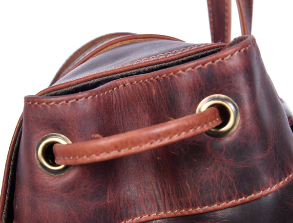 Vintage Full - Grain Leather Backpack – Travel, Work & Laptop Bag - Aaron Leather Goods