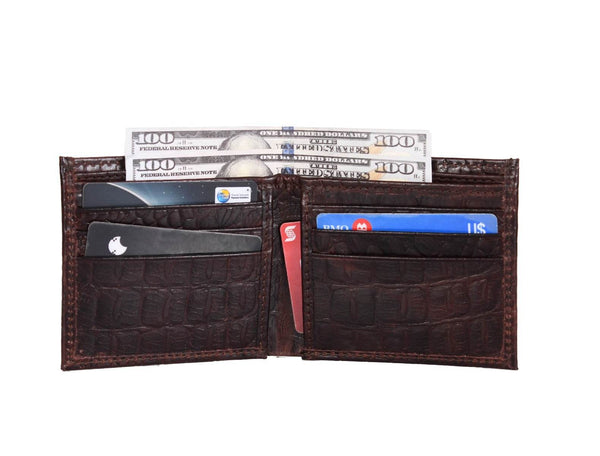 Aascent Premium Leather Wallet and Belt Combo Set - Brown - Aaron Leather Goods