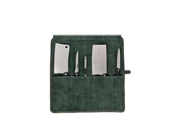 Premium Leather Knife Roll – Elegant and Durable Chef’s Knife Storage - Aaron Leather Goods