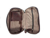 Premium Brown Leather Dopp Kit with Handle - Aaron Leather Goods