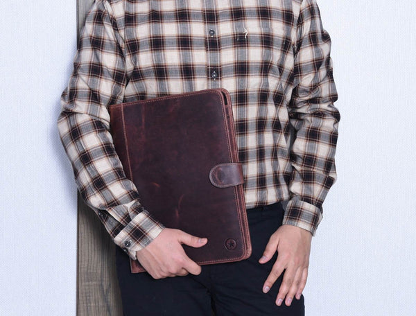Burgos Leather Organizer - Walnut Brown - Aaron Leather Goods