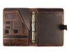 Burgos Leather Organizer - Walnut Brown - Aaron Leather Goods