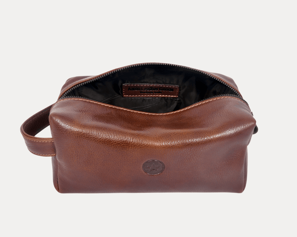Handcrafted Leather Dopp Kit for Men & Women - Aaron Leather Goods