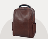 Premium Full - Grain Brown Leather Laptop Backpack – Stylish & Durable Travel Companion - Aaron Leather Goods