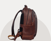 Premium Full - Grain Brown Leather Laptop Backpack – Stylish & Durable Travel Companion - Aaron Leather Goods