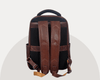 Premium Full - Grain Brown Leather Laptop Backpack – Stylish & Durable Travel Companion - Aaron Leather Goods