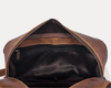 Vintage Brown Leather Dopp Kit – Dual Compartment - Aaron Leather Goods