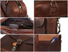 Miramas Leather Office Bag – Walnut Brown - Aaron Leather Goods