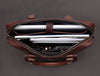 Miramas Leather Office Bag – Walnut Brown - Aaron Leather Goods