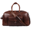 Bordeaux Leather Duffle Bag – Walnut Brown - Aaron Leather Goods