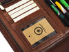 Vittoria Leather Organizer - Chestnut - Aaron Leather Goods