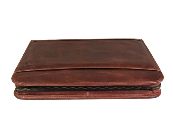 Vittoria Leather Organizer - Walnut Brown - Aaron Leather Goods