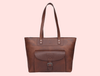 Velour Leather Tote Bag - Aaron Leather Goods