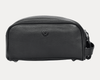 Amethyst Glow Leather Toiletry Bag - Black - Aaron Leather Goods