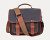 Lourdes Canvas Camera Bag - Gray - Aaron Leather Goods