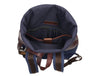 Vintage Blue Canvas & Leather Backpack - Aaron Leather Goods