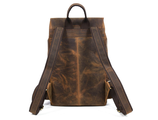 Premium Full-Grain Leather Laptop Backpack by Aaron Leather Goods - Aaron Leather Goods