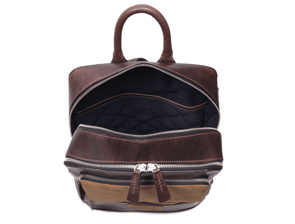 Aaron Leather Goods – Premium Leather and Suede Backpack - Aaron Leather Goods