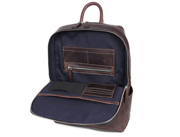 Aaron Leather Goods – Premium Leather and Suede Backpack - Aaron Leather Goods