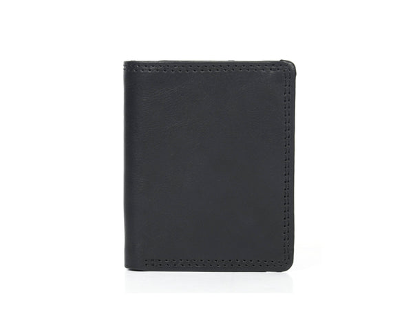 Toledo Leather Tri - fold Mens Wallet - Caramel - Aaron Leather Goods