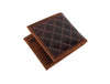 Quilted Brown Bifold Leather Wallet - Aaron Leather Goods