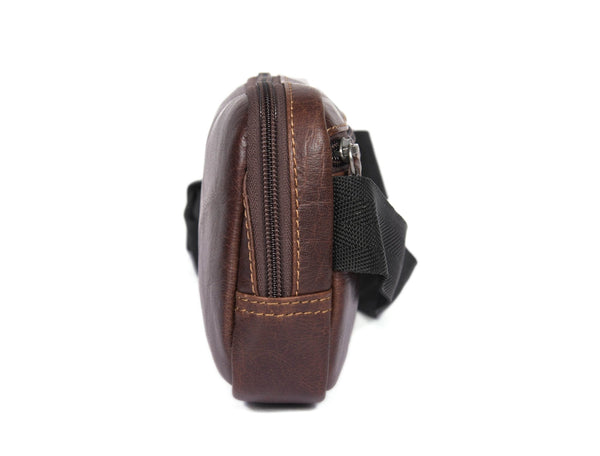 Vintage Leather Waist Bag – Compact Style with Everyday Utility. BUY 1 GET 1 FREE - Aaron Leather Goods
