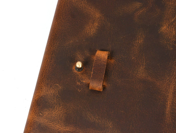 Rustic Leather Journal Notebook – Refillable Diary 5x7 & 6x8 Inches - Aaron Leather Goods