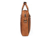 Aaron Leather Goods - Vintage Tan Leather Office Bag - Aaron Leather Goods