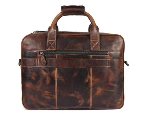 Quilted Leather Portfolio & Toiletry Bag Combo - Aaron Leather Goods