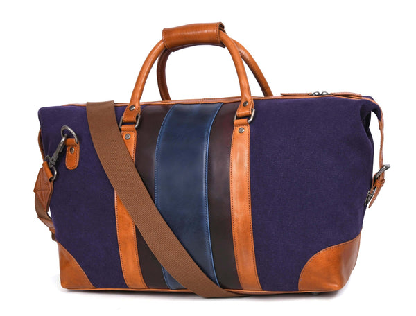 Canvas & Leather Duffle Bag – Weekend Travel Companion - Aaron Leather Goods